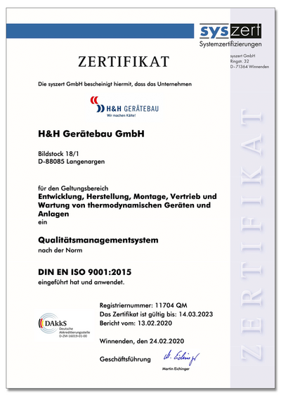 Ein offizielles Zertifikat für Qualitätsmanagement